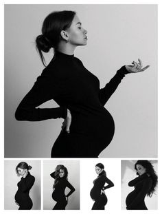 a black and white photo of a pregnant woman