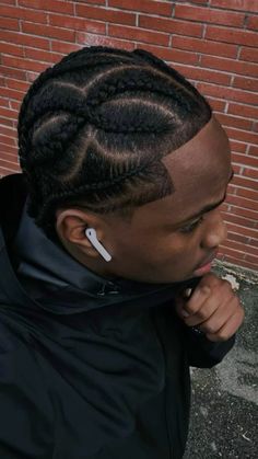 #braids #braidsformen Cornrow Ideas For Men, Best Cornrow Hairstyles, Cornrow Ideas, Braided Designs, Cornrow Styles For Men, Braids With Fade