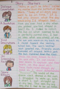 a handwritten poem with children's names and pictures on the page, which is written