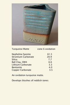 Glazes For Pottery Recipes Cone 6, Cone 6 Glaze Recipes, Pottery Store, Glazed Bowl, Ceramic Fish