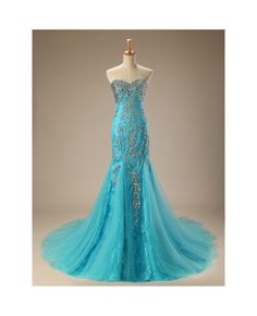 Shop affordable mermaid sweetheart chapel train tulle prom dress with beading sequins online. Free Shipping and Custom-made. Pro since 2009. Sea Themed Dress, Turquoise Wedding Dresses, Tiffany Blue Wedding Theme, Native American Wedding, Tiffany Blue Wedding, Sea Dress, Mermaid Sweetheart, Blue Themed Wedding, Turquoise Wedding