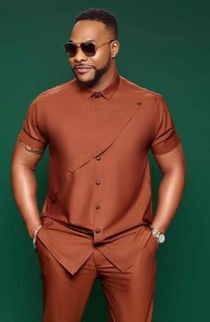 Men African Wear, Latest African Wear For Men, Outfit Male, Shirt And Trouser, African Wear For Men, Senator Wears, African Suit, Stylish Shirts Men, Nigerian Men Fashion