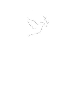 a drawing of a bird flying in the sky