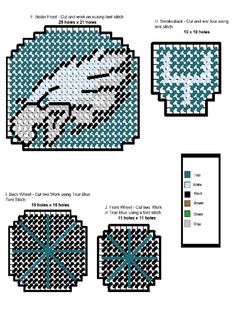 the instructions for how to make a cross stitch pattern