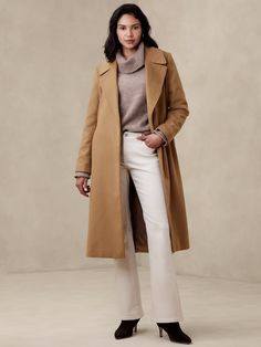 Women's Jackets, Coats & Outerwear | Banana Republic Factory Plaid Sweater Coat, What To Wear In New York, Fall Coats, Camel Wool Coat, Plaid Trench Coat, Winter Capsule Wardrobe, Wrap Coat, Belted Jacket, Nova York