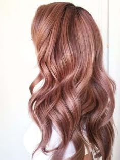 Rose Gold Toner Hair, Rose Hair Color, Color Melting Hair, Blond Rose, Hair Color Chocolate, Rosa Coral, Dye Hair