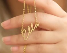 14K Handmade Personalized Name Jewelry by EliffPersonalized