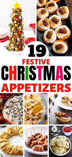 twelve festive christmas appetizers that are easy to make and delicious for the whole family