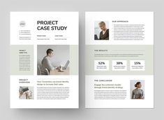 a brochure with the words project case study on it