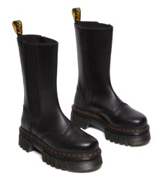 PRICES MAY VARY. Add volume and style to your look without compromising on comfortable by wearing the Dr. Martens Audrick Chelsea Tall boots. Leather upper. Unlined boots. Features slimmer footbed with a more tapered toe shape. Removable EVA foam footbed. Add volume and style to your look without compromising on comfortable by wearing the Dr. Martens Audrick Chelsea Tall boots. Leather upper. Unlined boots. Features slimmer footbed with a more tapered toe shape. Removable EVA foam footbed. PVC a Tall Chelsea Boots, Chelsea Boots Dr Martens, Dr Martens Audrick, Black Dr Martens, Boot Stand, Platform Chelsea Boots, Yellow Heels, Black Chelsea Boots, Swag Shoes