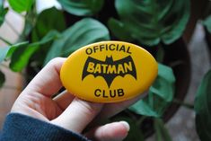 Vintage Official Batman Club Pin Back Button - Batman Club Button - Rare Comic Collectible - NPP - 1960's Vintage Badge, Comic Shop, Do It Yourself Crafts, Shop Small Business, Vintage Comics, Pinback Buttons, Vintage Button, Vintage Girls, Pin Backs