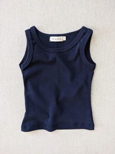 mabo organic cotton tank top - midnight Stile Blair Waldorf, Cut Shirt, Neue Outfits, Long Tank, Casual Stylish, Baggy Pants, Toned Body, Mode Inspo, Cotton Tank Top