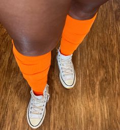 Adult sized over the knee tube socks. top quality nylon/spandex blend fabric ribbed elastic Orange Knee High Socks, Tube Socks, Knee High Socks, High Socks, Over The Knee, The Knee, Knee High, Socks, Elastic