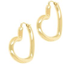 Put a little love in your look with the gleaming beauty of these polished heart hoop earrings. From BellaOro. Heart Hoop Earrings, Italian Jewelry, Ear Jewelry, Heart Earrings, Earrings Gold, Knock Knock, Gold Earrings, Gold Bracelet, Jewelry Earrings