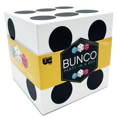 PRICES MAY VARY. The Perfect Social Game: Bunco is the perfect party game to bring to game night, bachelorette parties and more. Just add conversation, lots of laughs, and maybe a couple of beverages and Bunco party game will do the rest! Everything You Need for a Party Game Night: This Bunco dice game includes a large die storage box (5.25" x 5.25") with everything you need to get started: nine colorful dice, 6 mini pencils, scorecards, a bell, and a fuzzy white die that travels around the room Bunco Dice, Bunco Night, Bunco Game, Evening With Friends, Bunco Party, Decorative Hand Towels, Social Games, Treat Jars, Traditional Games