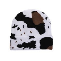 PRICES MAY VARY. 🐮ELEGANT DESIGN: This loose knit animal print winter hats stands out for its variety of designs. We offer a wide range of print styles to choose from, including leopard ,cow and cuffed skull Print caps will be easy matching with your outfit, scarf and gloves for daily wear. 🐮ONE SIZE FIT MOST: Winter cow print hats for women circumference: 56-58cm /22-22.83 inch. This leopard print winter beanies can be stretched to fit most, will make you feel warm and chic. The everyday wear Cow Print Beanie, Cow Beanie, Skull Hat, Beanie Hats For Women, Winter Hats For Men, Winter Hats Beanie, Cow Pattern, Winter Hats For Women, Casual Hat