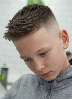 Boys Spiked Haircut, Short Teen Boys Haircut Trendy, High Fade Haircut Boys, Haircut For Boys Kids Trendy, Youth Boys Haircut, Preteen Boys Haircuts