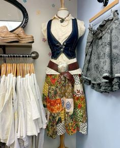 Maximalism Aesthetic Outfit, Whimsy Twee Clothing, Whimsical Fashion Aesthetic, Whimsical Maximalist Outfit, Whimsy Twee Fashion, Twee Aesthetic Outfit, Whimsy Clothes, Funky Aesthetic Outfits, Whimsical Aesthetic Outfit