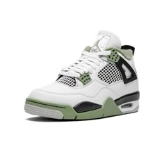 Jordans 4 Green, Jordan 1 Air Force, Sage Green Jordan 4’s, Green Jordan 4’s, Sage Green Shoes, Jordan 4 Green, Jordan 4 Seafoam, Jordan 4 Women, Jordans 4