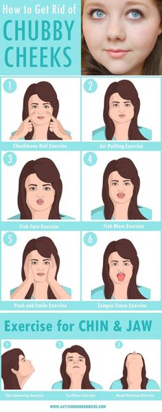 How to Get Rid of Chubby Cheeks & Lose Facial Fat [INFOGRAPHIC] Get Rid Of Chubby Cheeks, Fish Face, Natural Hair Mask, Boost Hair Growth, Face Exercises, Facial Exercises, Chubby Cheeks, Fat Loss Diet, Double Chin