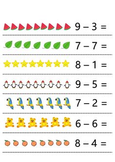 the worksheet is filled with numbers and shapes to help students learn how to count