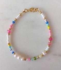 Small Bead Bracelet, Colorful Bead Bracelets, Bracelet Summer, Summer Bracelet, Cute Bracelet, Beaded Jewelry Necklaces, Bff Gift, Beaded Necklace Designs