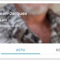 the website for jean - jacquets is displayed with an image of a man's face