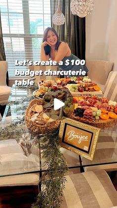 a table topped with lots of food next to a window