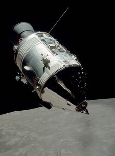 an image of the space shuttle on the surface of the moon, taken from above