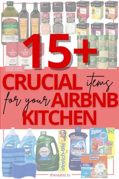 5-Star Essentials Airbnb Superhosts Provide In Their Airbnb Kitchen Airbnb Kitchen, Airbnb Checklist, Airbnb Reviews, Vrbo Host, Airbnb Hosting, Hosting Tips, Rental Kitchen, Airbnb Rentals