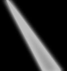 an object is shown in the dark with light coming from it