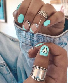 Gel Polish Nail Designs 2023, Square Style Nails, Gel Nails Ideas Western, Country Chic Nails, Boho Summer Nails Bohemian, Western Rodeo Nails, Farm Nail Art, Western Nails 2023, Country Style Nails Ideas