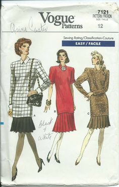 two women's dresses and one woman's jacket sewing pattern from the 1960s