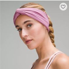 Nwt-Lululemon Women’s Nulu Ribbed Twist Front Headband Soft Headband Knotted Twist Detail Buttery Soft, Ribbed Nulu Fabric Is Sweat-Wicking, Quick Drying, Four Way Stretch, Added Lycra Fabric For Stretch & Retention. Color-Vlvd- Mauve 84% Nylon 16% Lycra Elastane Soft Headbands, Lycra Fabric, Lululemon Women, Twist Front, Lululemon Athletica, Twist, Women Accessories, Fabric, Women Shopping