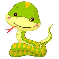 a green and yellow snake sitting on the ground