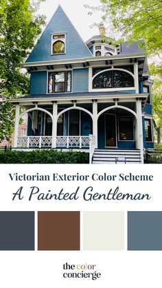 the exterior color scheme for a painted gert