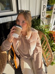 Fall,coffee,pictures,photo inspo,causual outfits,falloutfits, inspo, puffer vest, nuetrals #fall #coffee #photoshoot #casual #puffervest #neutral Fall And Coffee, Coffee Photoshoot, Photoshoot Casual, Coffee Pictures, Fall Coffee, Autumn Coffee, Causual Outfits, Puffer Vest, Picture Photo