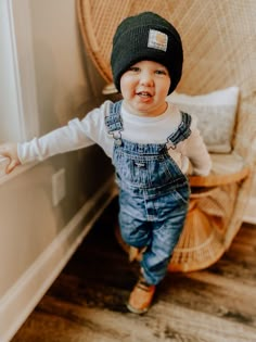 Baby In Overalls Boys, Baby Boy Overalls Outfit Fall, One Year Old Outfits Boy, Baby Boy Fall Outfits 1 Year, Toddler Boy Photoshoot Outfits, Winter Baby Boy Outfits, Baby Boy Overalls Outfit Pictures, Overall Baby Boy Outfit, Fall Outfits For Baby Boy