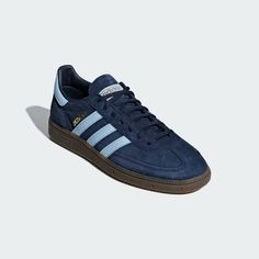 adidas Handball Spezial Shoes - Blue | Free Shipping with adiClub | adidas US Spezial Shoes, Handball Players, Studded Accessories, Adidas Handball Spezial, Adidas Handball, New York Red Bulls, Football Socks, Adidas Adilette, Adidas Sneaker