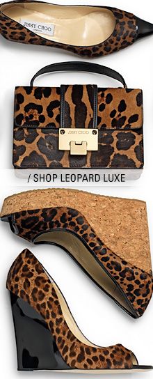 Jimmy Choo - Trends - Leopard Luxe Fab Shoes, Walk This Way, Shoe Fits, Leopard Animal, Jimmy Choo Shoes, Shoe Game, Jimmy Choo