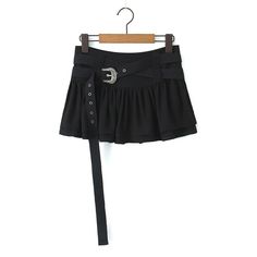 DETAILS Feather High waist Elastic waistband SIZE CHART Size Length Waist Hip cm | inch cm | inch cm | inch S 42cm |16.5'' 66cm |25.9'' 94cm |36.9'' M 43cm |16.9'' 70cm |27.5'' 98cm |38.5'' L 44cm |17.3'' 74cm |29.1'' 102cm |40.1'' XL 45cm |17.7'' 78cm |30.7'' 106cm |41.7'' XXL 46cm |18.1'' 82cm |32.2'' 110cm |43.2'' Belted Fitted Mini Skirt, Fitted Mini Skirt With Belt, Fitted Belted Mini Skirt, High Waist Fitted Belted Skirt, Edgy Belted Bottoms For Spring, Fitted Solid Skirt With Belt Loops, Edgy Belted Spring Bottoms, Trendy Fitted Bottoms With Belt Detail, Trendy Fitted Bottoms With Belt