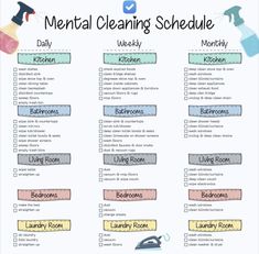 "Welcome to a clutter-free mind! Introducing our meticulously crafted Mental Cleaning Schedule, designed to rejuvenate your cognitive space and declutter your thoughts with precision and efficiency. Imagine a well-organized mental landscape, where every idea finds its perfect place and distractions are kept at bay. Our schedule is your roadmap to achieving just that. Cleaning Shower Head, Clean Stove, Cleaning Blinds, How To Clean Mirrors, Clean Sink, Free Mind, Oven Cleaning