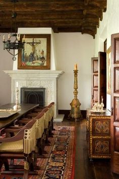 the dining room is clean and ready for us to use