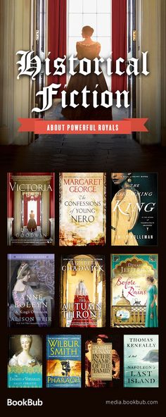 the book cover for historical fiction about powerful novels