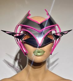 Retro Futuristic Costume, Futuristic Costume Women, Futuristic Full Face Mask For Costume Party, Futuristic Halloween Masks And Prosthetics, Rave Masks For Cosplay And Carnival, Futuristic Masks For Masquerade And Cosplay, Futuristic Masks For Cosplay And Masquerade, Futuristic Masks For Masquerade And Cosplay Events, Futuristic Adjustable Masks For Masquerade