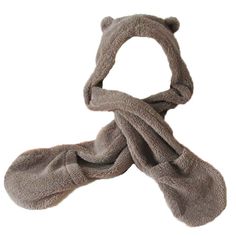 Here is a kawaii creation: the teddy bear scarf hat. This is a set that serves as both a hat and a scarf. It is ultra soft and plush and will keep your neck and head warm. Ideal when it's cold. The advantage is that you can also put on the ends of the teddy bear scarf like mittens/gloves. You will then have big, soft bear paws. Color: Brown Dimension : Total height: 92 cm Cap diameter: 27 cm Height from bottom of sleeve to neck: 64 cm Height of the Mitten/Glove area: 20 cm Teddy Bear Scarf, Bear Scarf, Soft Bear, The Mitten, Brown Teddy Bear, Bear Paws, Scarf Hat, Skull Cap Beanie, It's Cold