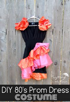 80s Prom Dress Costume | Crafting in the Rain #80s #costume #halloween Dress Up 80s Costume Ideas, 80s Prom Dress Costume Diy, 80s Prom Dress Diy, 1980s Prom Dress 80s Fashion, 80s Prom Outfits Women, 80s Fashion Prom, 80s Prom Party Outfit, 80's Prom Dresses, Diy 80s Prom Dress