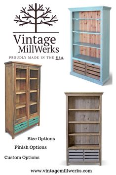 Farmhouse Bookcases Decorate Empty Wall, Book Self, Farmhouse Style Furniture, Diy Furniture Renovation, Furniture Renovation, Farmhouse Furniture, Flipping Furniture, Redo Furniture, Repurposed Furniture