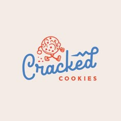 the logo for cracked cookies