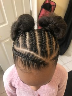 Natural Kids Hairstyles Black, Easy Hair Styles For Little Kids, Little Black Girls Braided Hairstyles For Kids Natural, Protective Toddler Hairstyles, Natural Hair Styles Kids Black, Simple Cornrows For Kids, Hair Styles For Little Black Girls Kids, Natural Hair Braid Styles For Kids, Girls Hairstyles Black Kids